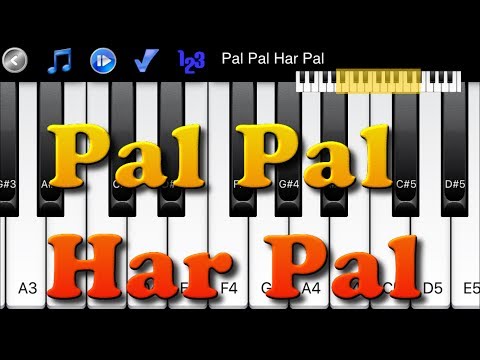Pal Pal Har Pal - How to Play Piano Melody Bollywood