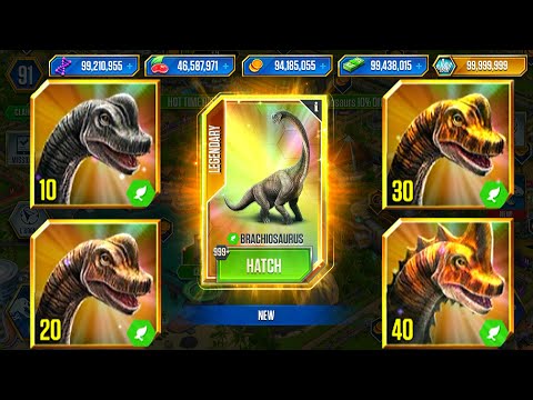 BRACHIOSAURUS PACK UNLOCK BRACHIOSAURUS 999+ | JURASSIC WORLD THE GAME