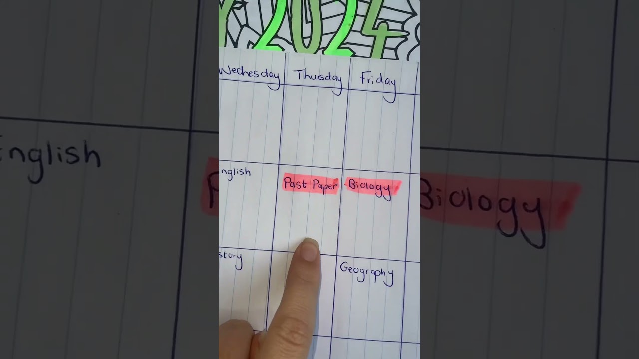 Create a study timetable with my ✨Rule of 3✨ and be prepared for exam season