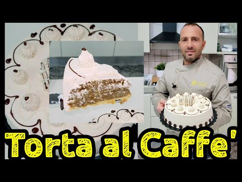 Torta "Caffettiera" fatta in casa.Torta al caffè esclusiva semplice per tutti