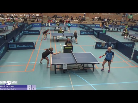 Live fra Sisu/MBK Aarhus Open 2018 - Dame elite: Mie B. Jacobsen vs. Pernille Agerholm