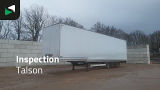 Talson F1227 3 axles Mega Rollerbett Luchtvracht closed box semi-trailer for sale - Image 4 | Autoline AU Talson F1227 3 axles Mega Rollerbett Luchtvracht closed box semi-trailer | Image 4 - Autoline