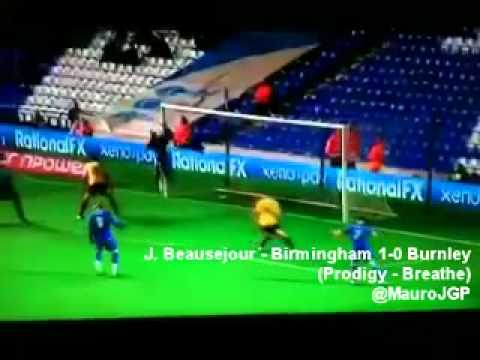 Gol de Jean Beausejour - Birmingham 2-1 Burnley