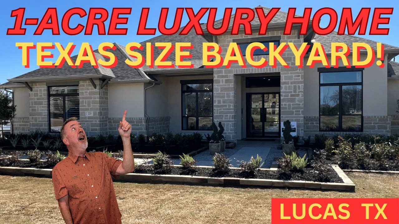 LUXURY LIVING in Lucas, TX! | Perry Homes Enchanted Creek 1-Acre Custom Tour