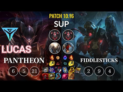 IGY Lucas Pantheon vs Fiddlesticks Sup - KR Patch 10.16
