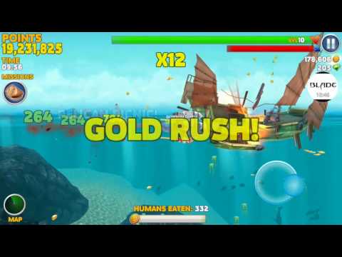 Hungry Shark Evolution | Enter the Vortex / 1,526 Humans in one Game Top 2%