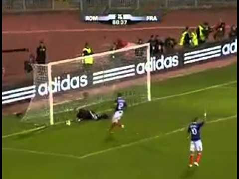 Great goal by Gourcuff for France against Romania