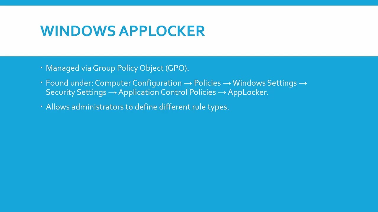 006 Host Security   Application Management Overview
