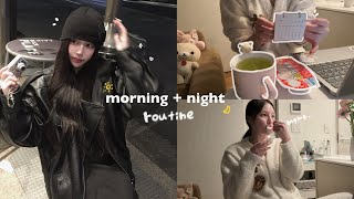 【morning + night routine ☀︎☪︎】25歳都内住み🗼の1day Vlog 🪴🛏️🌙最近のskin care 紹介🧖♀️