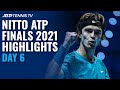 Rublev Battles Ruud; Djokovic Faces Norrie | Nitto ATP Finals 2021 Highlights Day 6