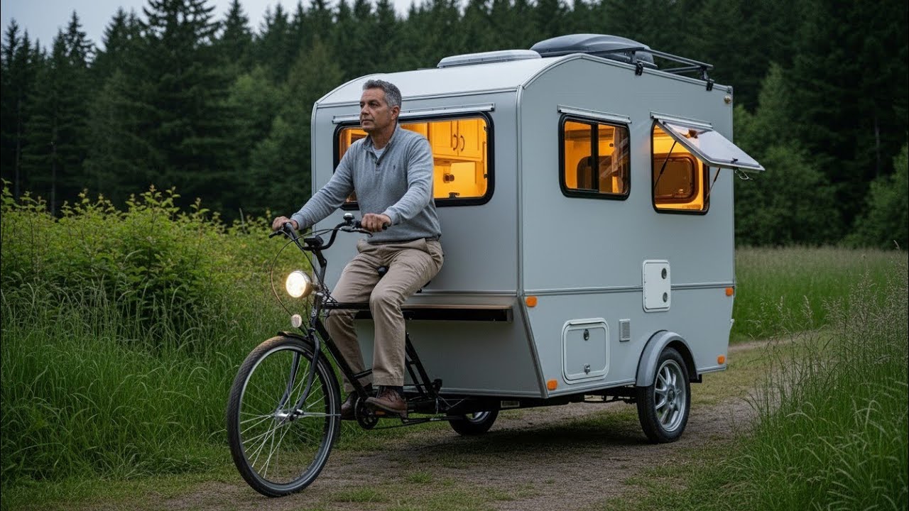 😱🔥World's Cheapest Mobile Home🤨? $1,000 Bike Camper Explained!💸