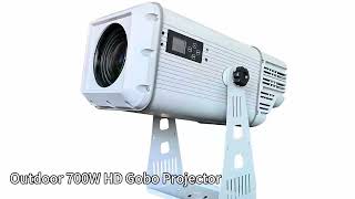 Outdoor 700W HD Gobo Projector with Zoom and A Framing System