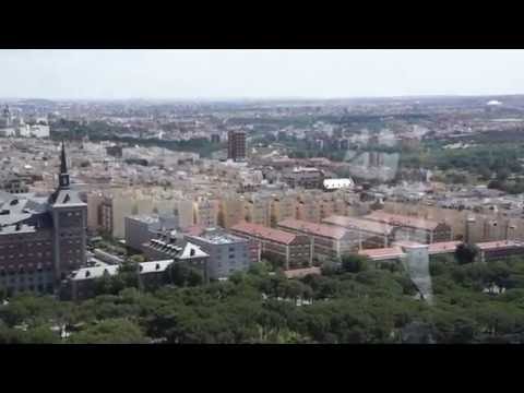 The view from the top of the Faro de Moncloa, Madrid