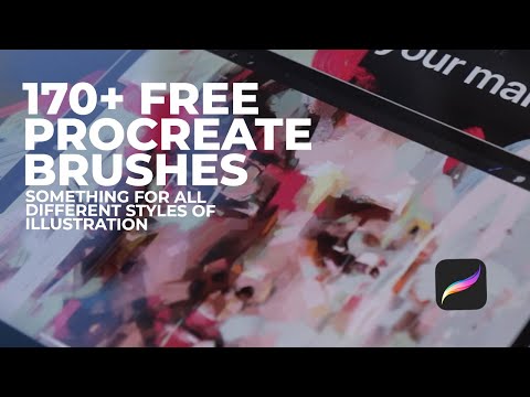 170+ FREE PROCREATE BRUSHES You Can Download for all Illustration styles in 10 AWESOME BRUSH SETS