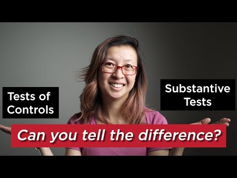 Can you tell your tests of controls from substantive tests?