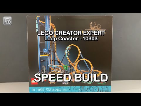 59-sec. Speed Build of the Lego Creator Expert Loop Coaster -10303 Set.