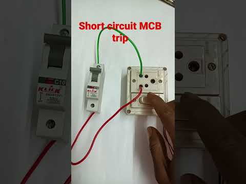 experiment short circuit MCB trip