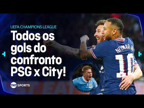 PSG X MANCHESTER CITY: TODOS OS GOLS DO CONFRONTO NA HISTÓRIA DA CHAMPIONS LEAGUE