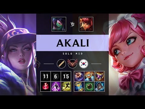 Akali Mid vs Annie - KR Grandmaster Patch 25.10