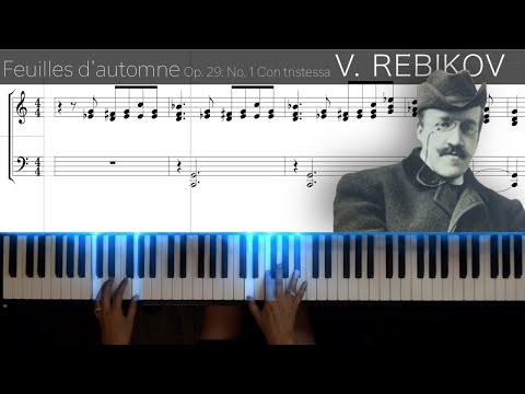 Autumn Leaves 0p. 29 n°1 - V. Rebikov: Tutorial with sheet music