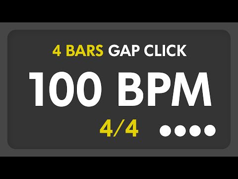 100 BPM - Gap Click - 4 Bars (4/4)