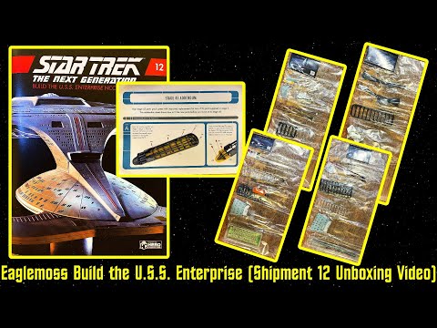 Eaglemoss Star Trek Build the U.S.S. Enterprise NCC-1701-D shipment 12 (Unboxing Video)