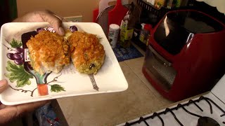 Stuffed Cranberry Haddock Fish ($3 36) Top With Ritz Crackers And Paprika