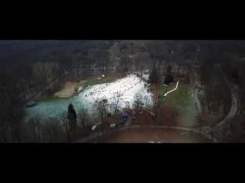 Wittener Rodelwochen auf dem Hohenstein Witten aus der Luft
