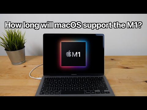 How long will the M1 Macbook Air and Pro be supported by macOS?