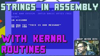 Printing Strings in Assembly using Commodore 64 Kernal Routines