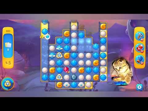 Fishdom 2022, no Boosters,   851   level  -  прохождение без бустеров,   851  уровень.