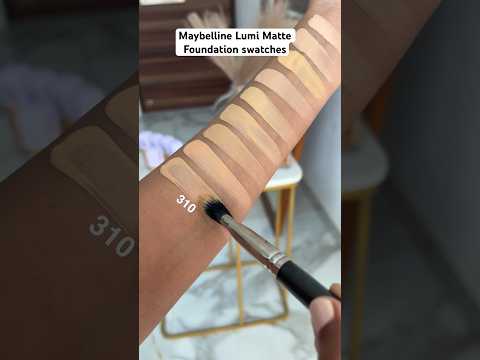 Maybelline Lumi matte foundation swatches