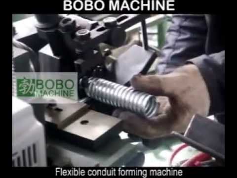 Flexible conduit forming machine