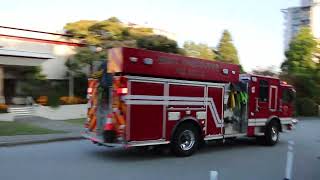 West Vancouver Engine 1 Responding