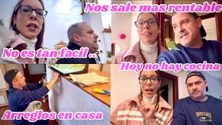 No es tan fácil❕+ Arreglos en casa 🏡 + Sale más rentable + Idea de nuestro hijo + Hoy NO se cocina..