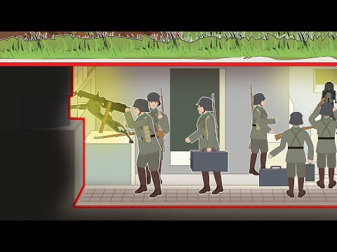 WW1 Defense in Depth - Trench Tactic (Cross Section)