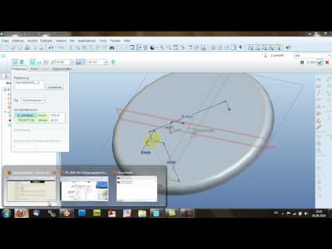 Pro/ENGINEER Wildfire 5.0 - Basics Tutorial - Erstellung einer Boden/Deckenplatte
