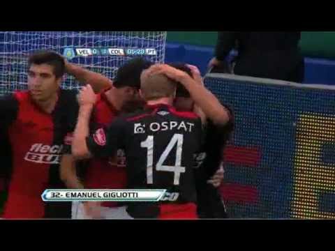 Velez 2 vs Colon 4 (Gol de Gigliotti)