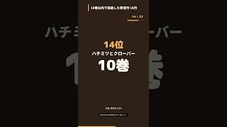 10巻以内で完結した受賞作 15作