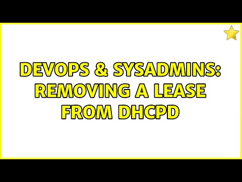 DevOps & SysAdmins: Removing a lease from dhcpd