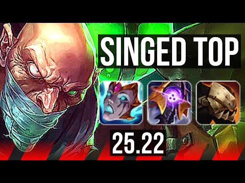 SINGED vs SETT (TOP) | 13/2/11, 6 solo kills, Legendary | KR Diamond | 25.22