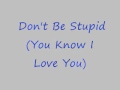Don't Be Stupid (You Know I Love You) Shania ...