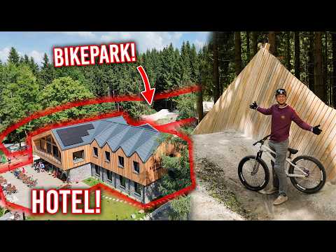 This hotel has its own small bike park!