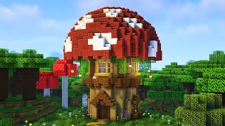 Minecraft | How to build a Mushroom House | Tutorial