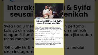 Syifa Hadju Unggah Postingan Perdana seusai Nikah, Balasan El Rumi Disorot Warganet