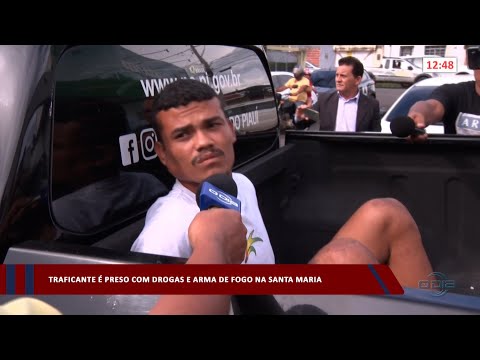 Traficante é preso com drogas e arma de fogo na Santa Maria 19 04 2023