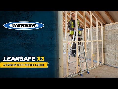 Werner LEANSAFE X3 Aluminium Multi-purpose Ladder