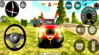indian cars simulator 3d: modified Red Thar suv driver (gadi wala game) - car game android game