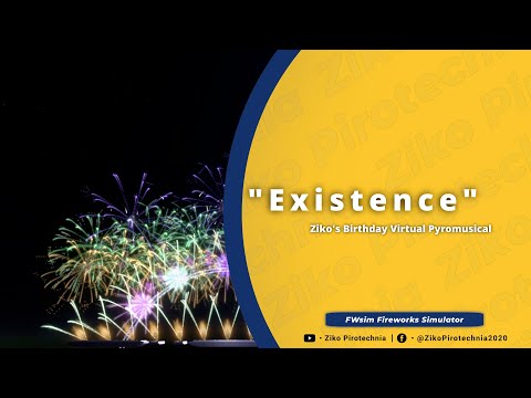 (4k) "Existence" - Ziko's Birthday Pyromusical | FWsim