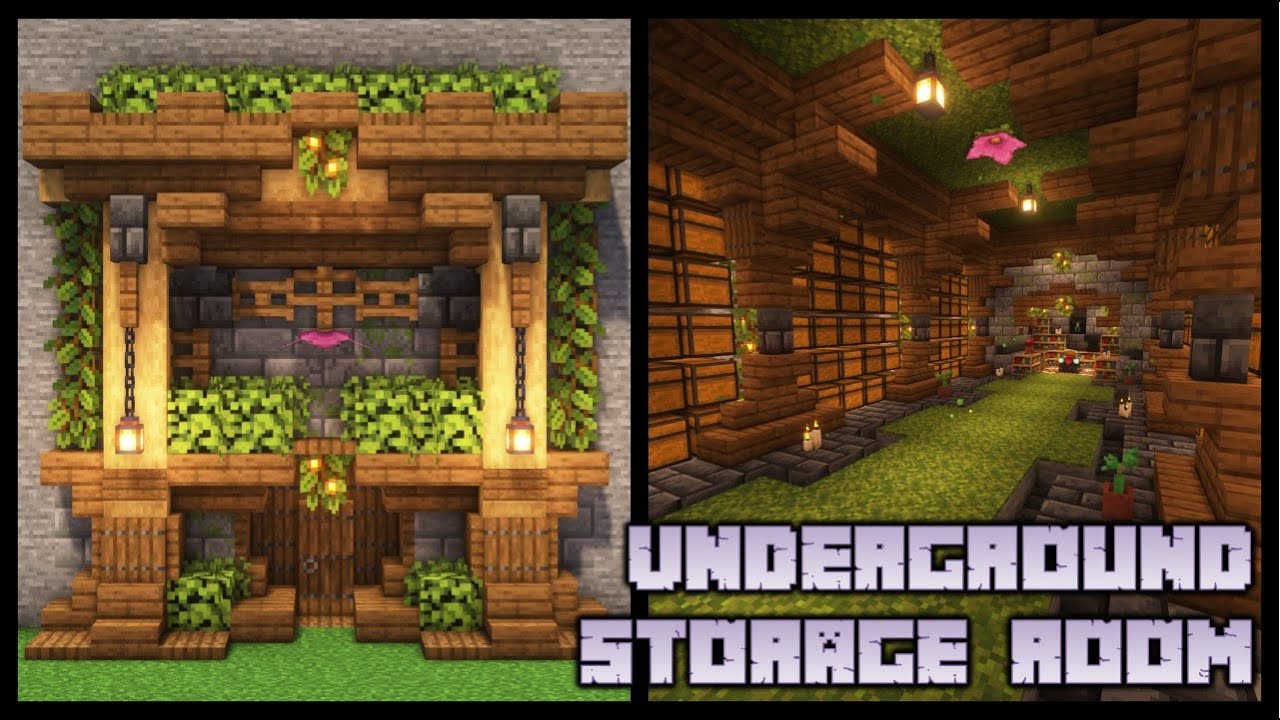 Minecraft How To Build An Underground Storage Room Tutorial minecraft-pocketedition-survival-series-how-to-build-a-easy-house